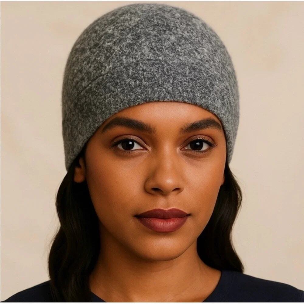 Barefoot Dreams CozyChic Lite Confetti Beanie Gray One Size NEW